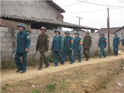 Quốc Khánh xây dựng lực lượng dân quân vững chắc